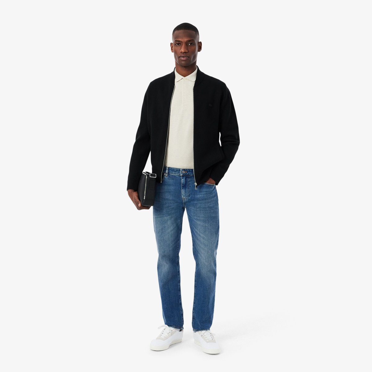 Jean 5 poches indigo slim fit bleu-mk9, LACOSTE