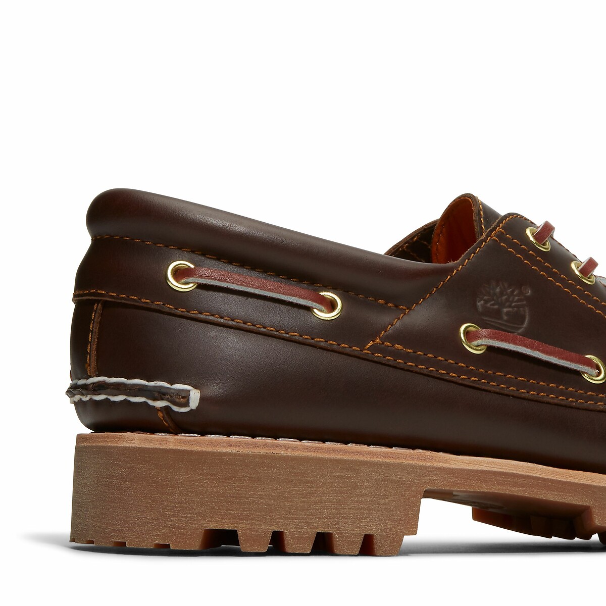 Authentieke bootschoenen met 3 oogjes kastanje, TIMBERLAND