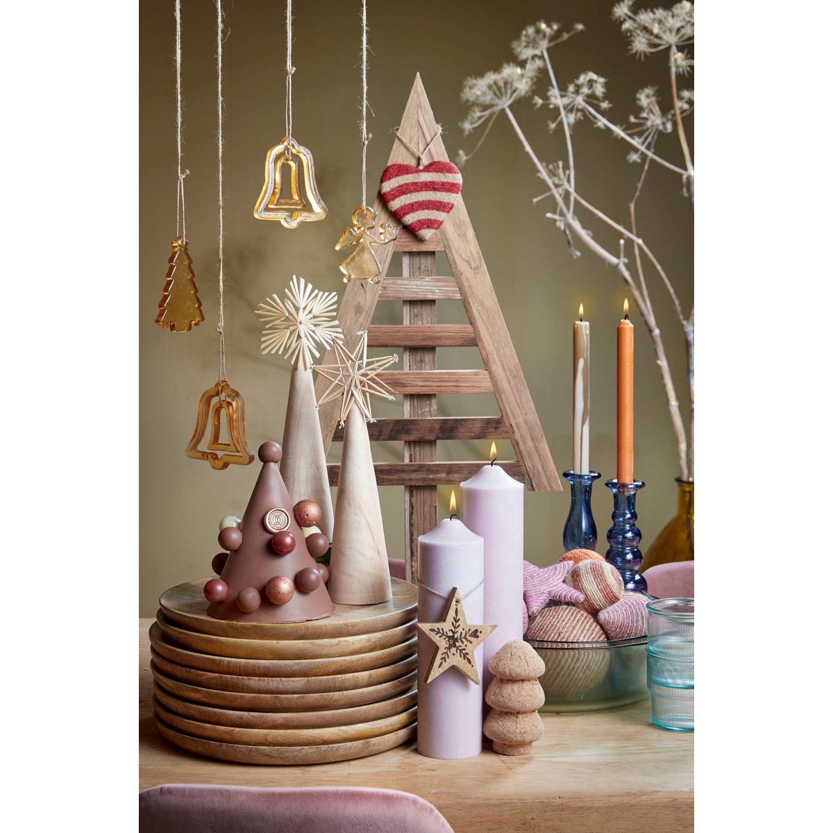 Assiette décorativeDUKO brun, MICA DECORATIONS