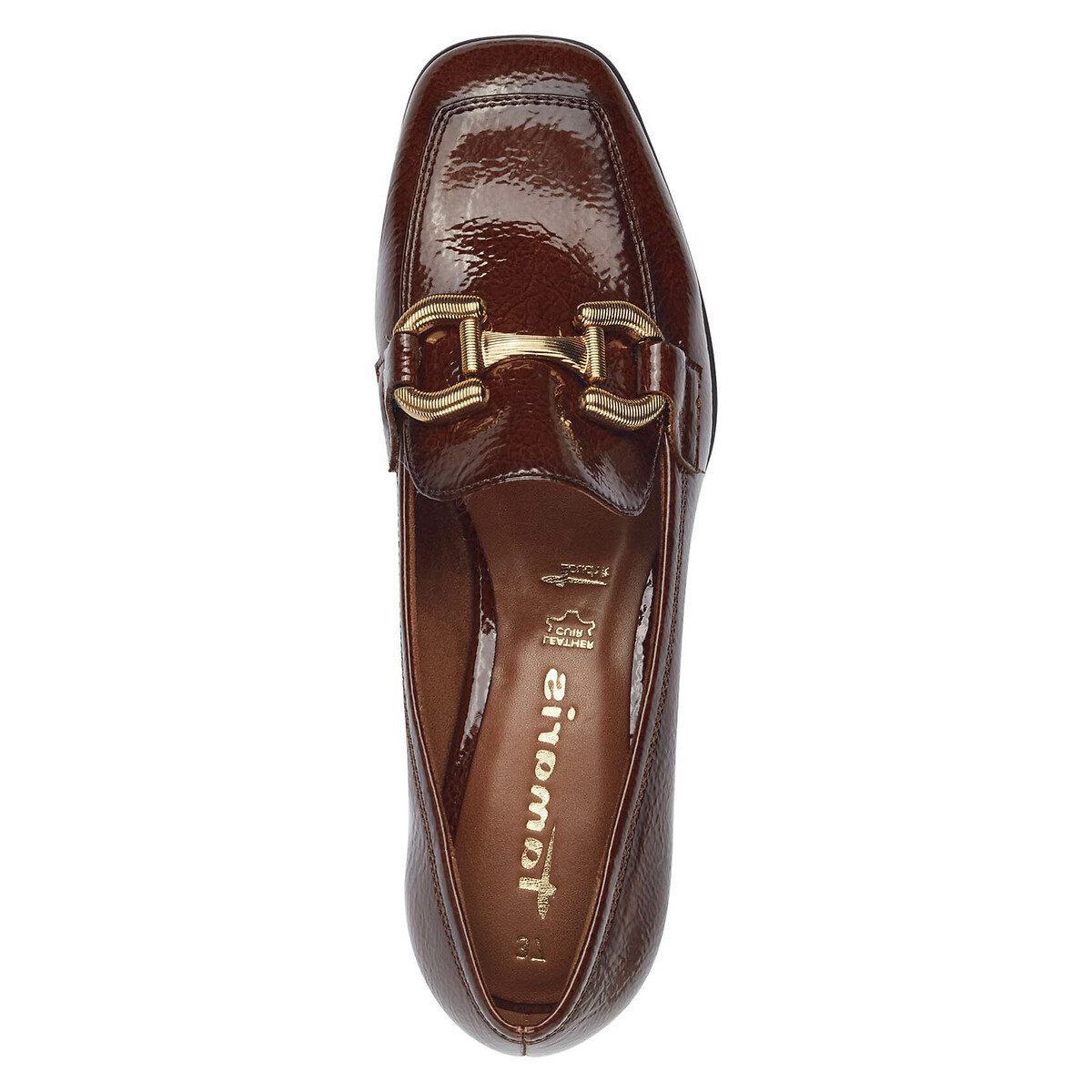Mocassins vernis cognac, TAMARIS