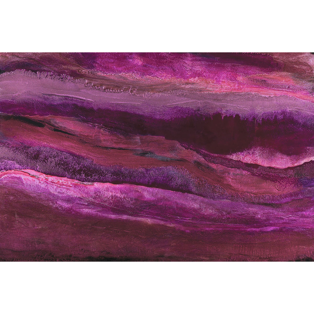 Tableau rose horizon tableau alu dibond, HEXOA