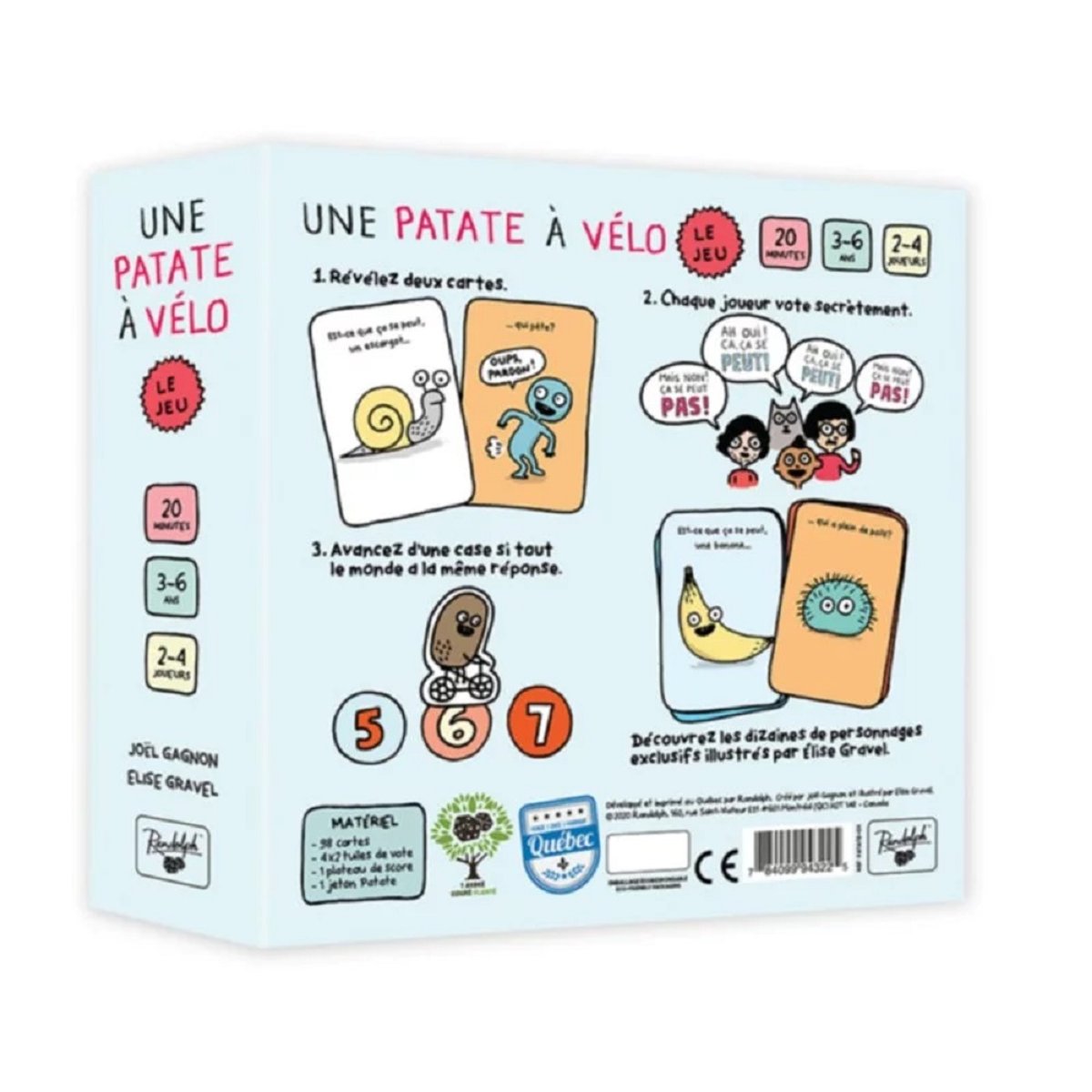 Une Patate à vélo gris, GIGAMIC
