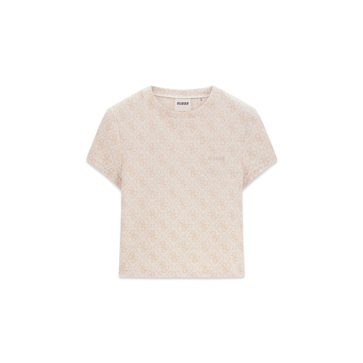 Top Court Avec Logo 4G beige multi, GUESS