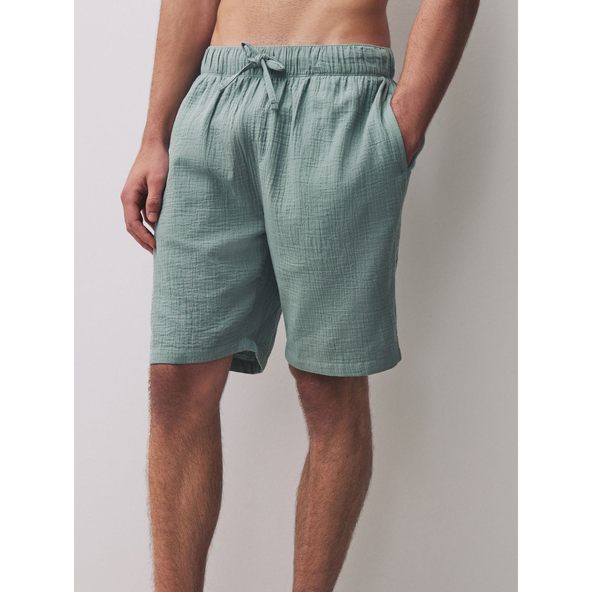 Short en étamine, lot de 2 vert/rose, NEXT