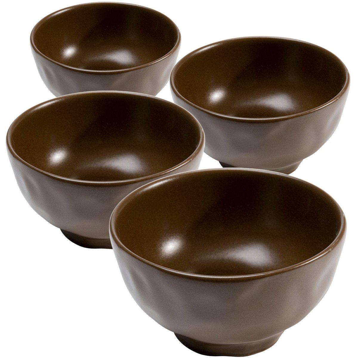 Lot de 4 bols, SAVANNAH marron, KARE DESIGN