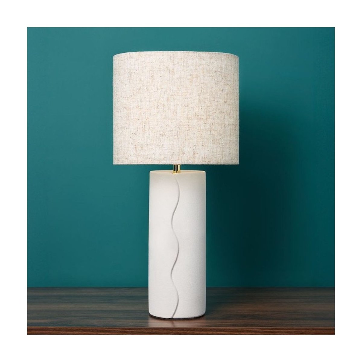 Lampe céramique blanche blanc, DECORATIE