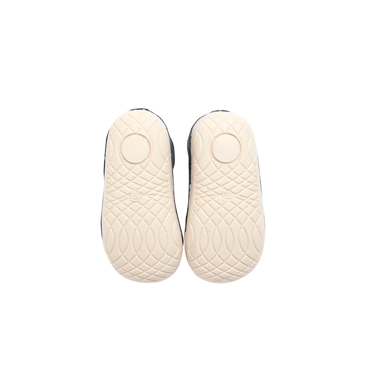 Chaussons souples scratchés bébé marine, VERTBAUDET