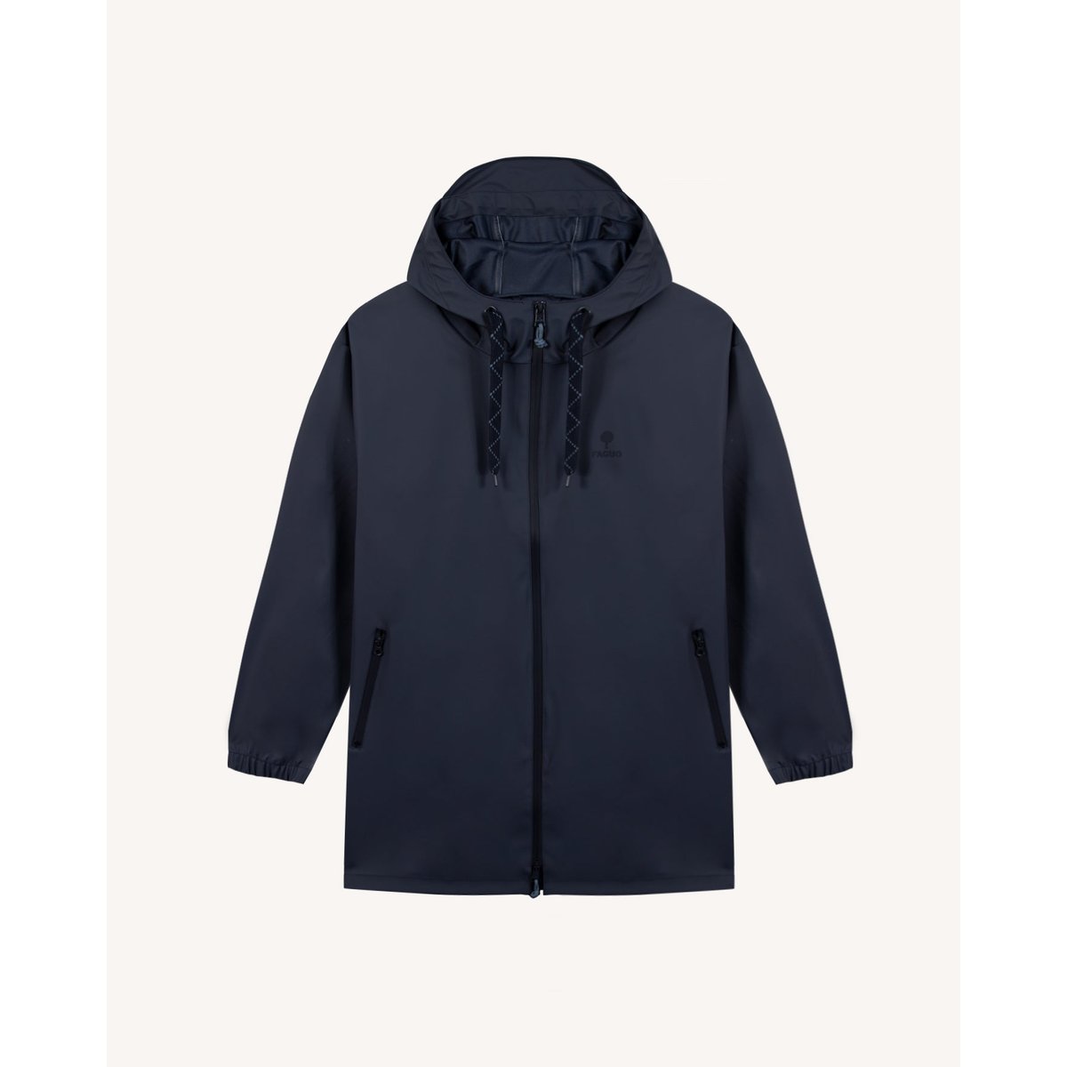 Imperméable marine grisé, FAGUO