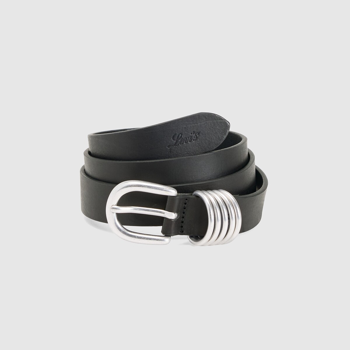 Ceinture en cuir LYLA RING noir, LEVI'S