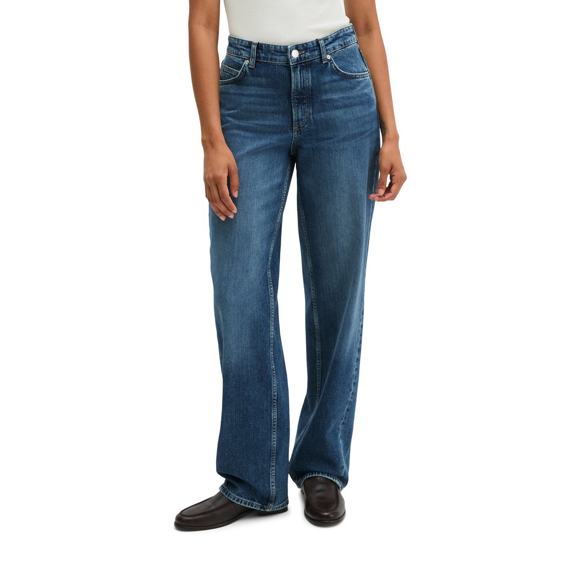 Jeans modèle Leby droit en Circulose® bleu, MARC O'POLO