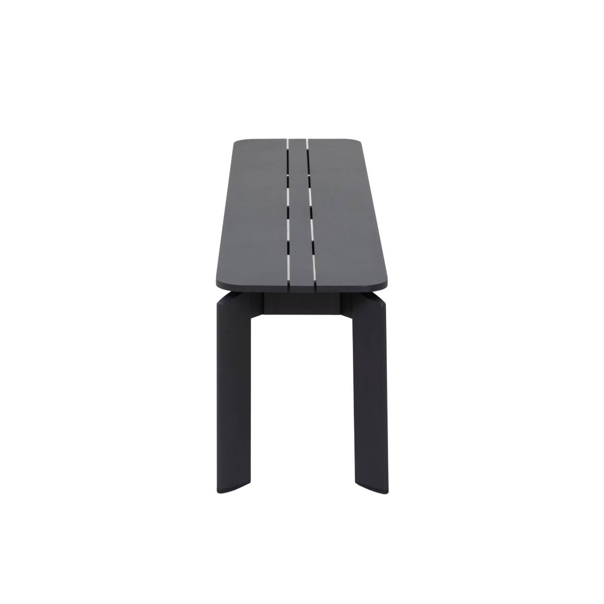 Banc de jardin en aluminium APOLLON gris, MADE IN MEUBLES 