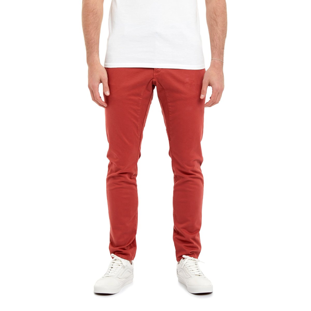 PANTALON CHINO CHERRY rouge, PULLIN
