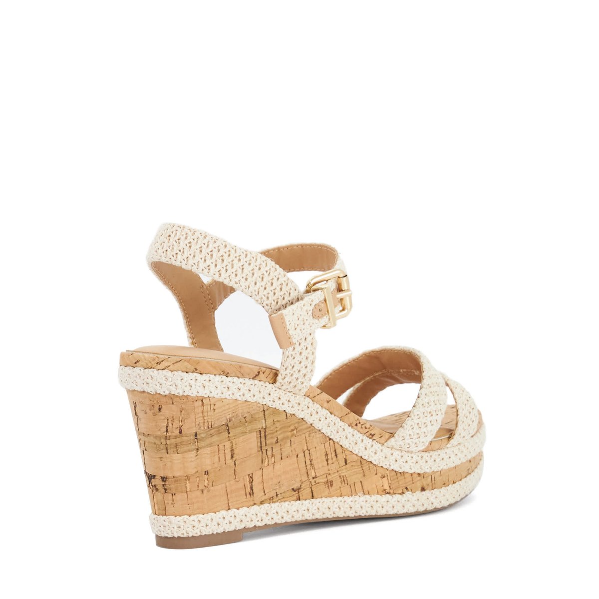 Sandales compensées en liège - KIPLING ecru-synthetic, DUNE LONDON