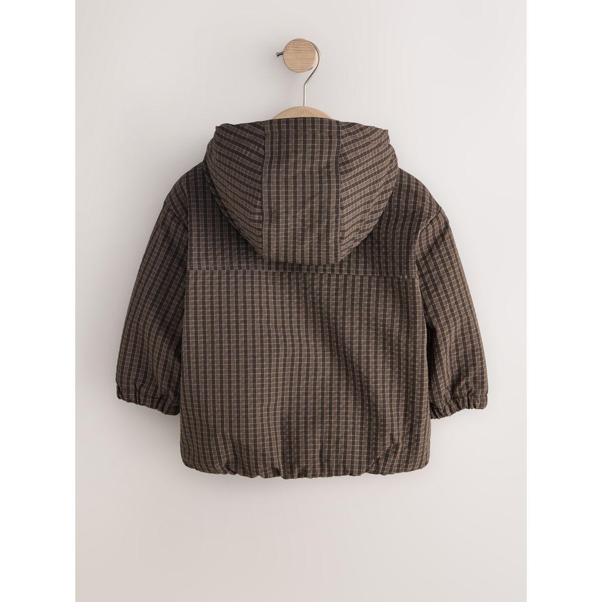 Anorak style militaire marron à carreaux, NEXT