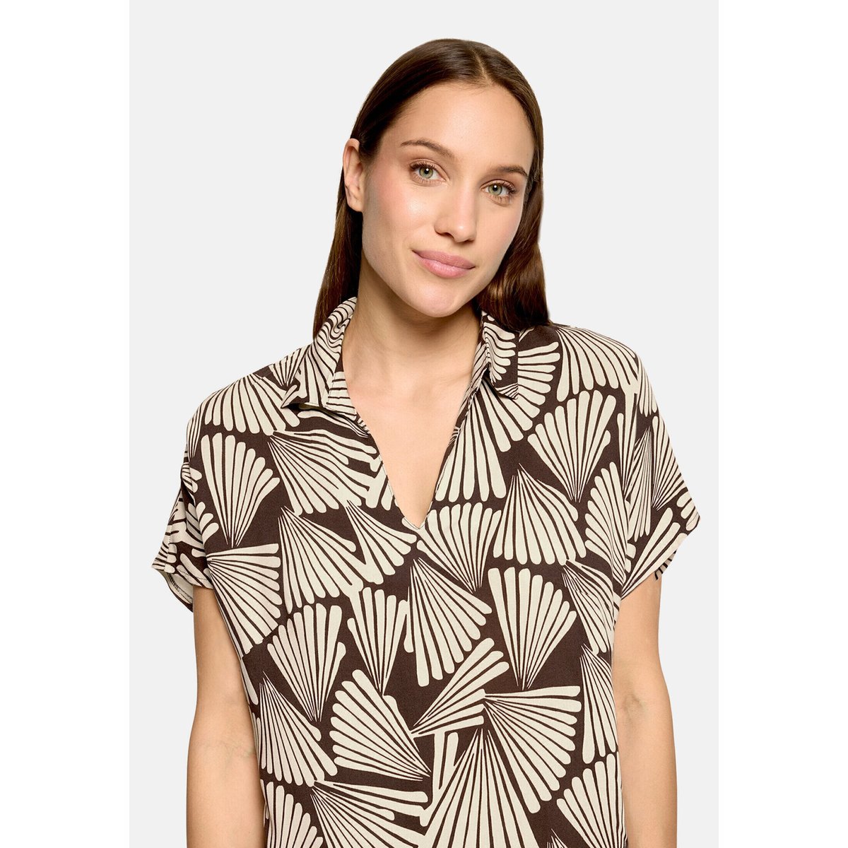 Robe d'été sans manches marron/beige, BETTY BARCLAY