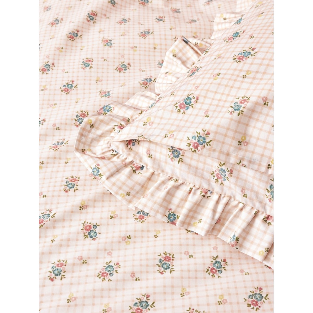 Taie d'oreiller percale de coton "Lilou" imprimérime multico, CYRILLUS