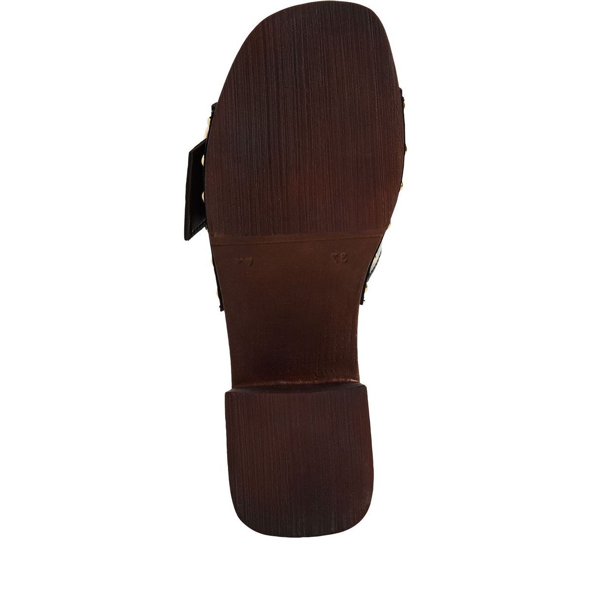 Mule en cuir noir, MARCO TOZZI