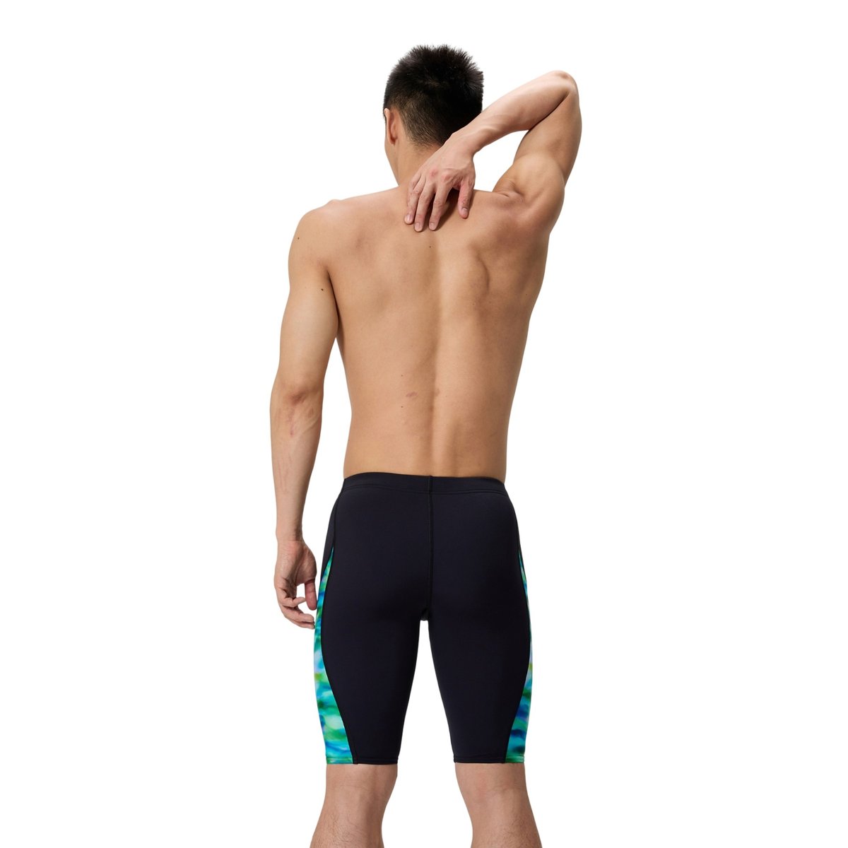 Jammer de natation à taille ajustable motif/style épissage turquoise vif / vert foncé, SPEEDO