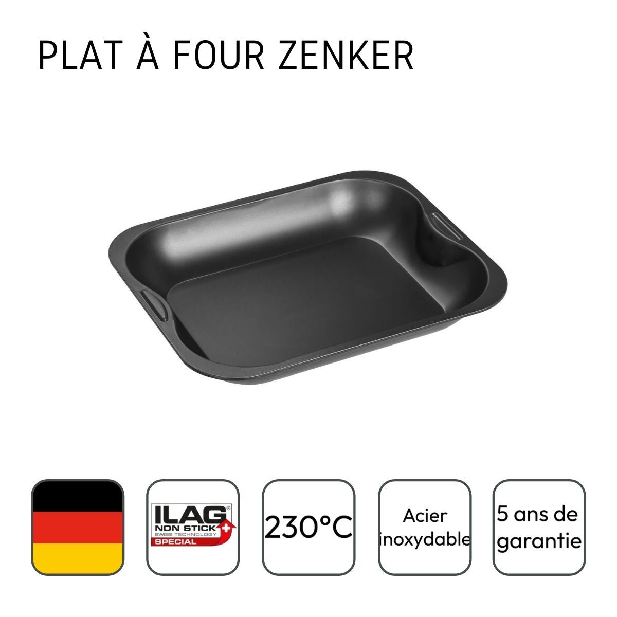 Plat à four SPECIAL COOKING noir, ZENKER