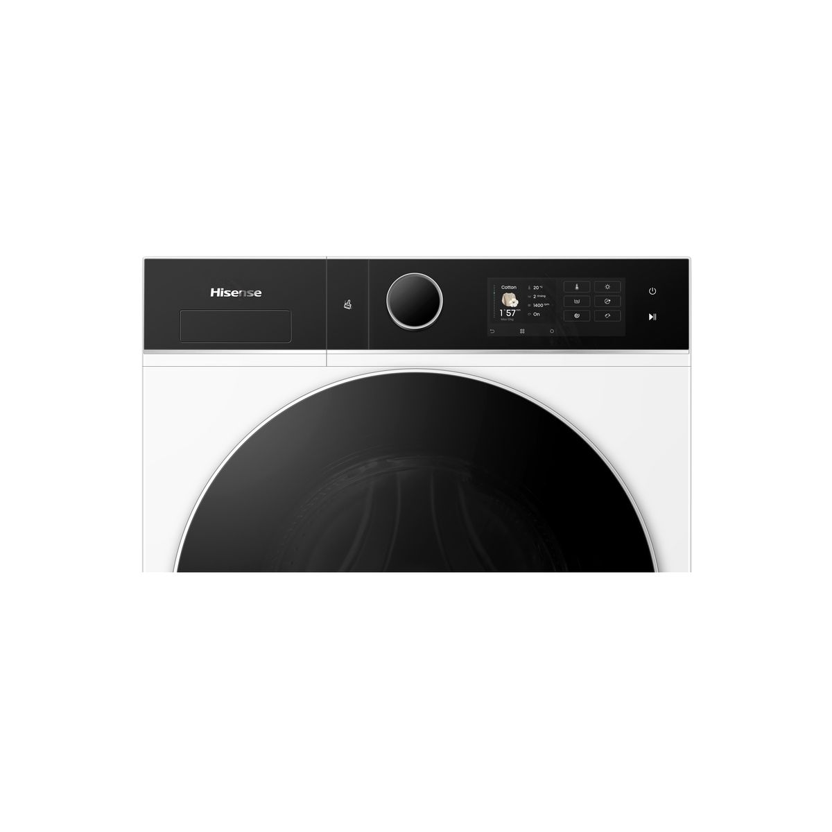 Lave linge séchant hublot WD5I1245BWRH couleur unique, HISENSE