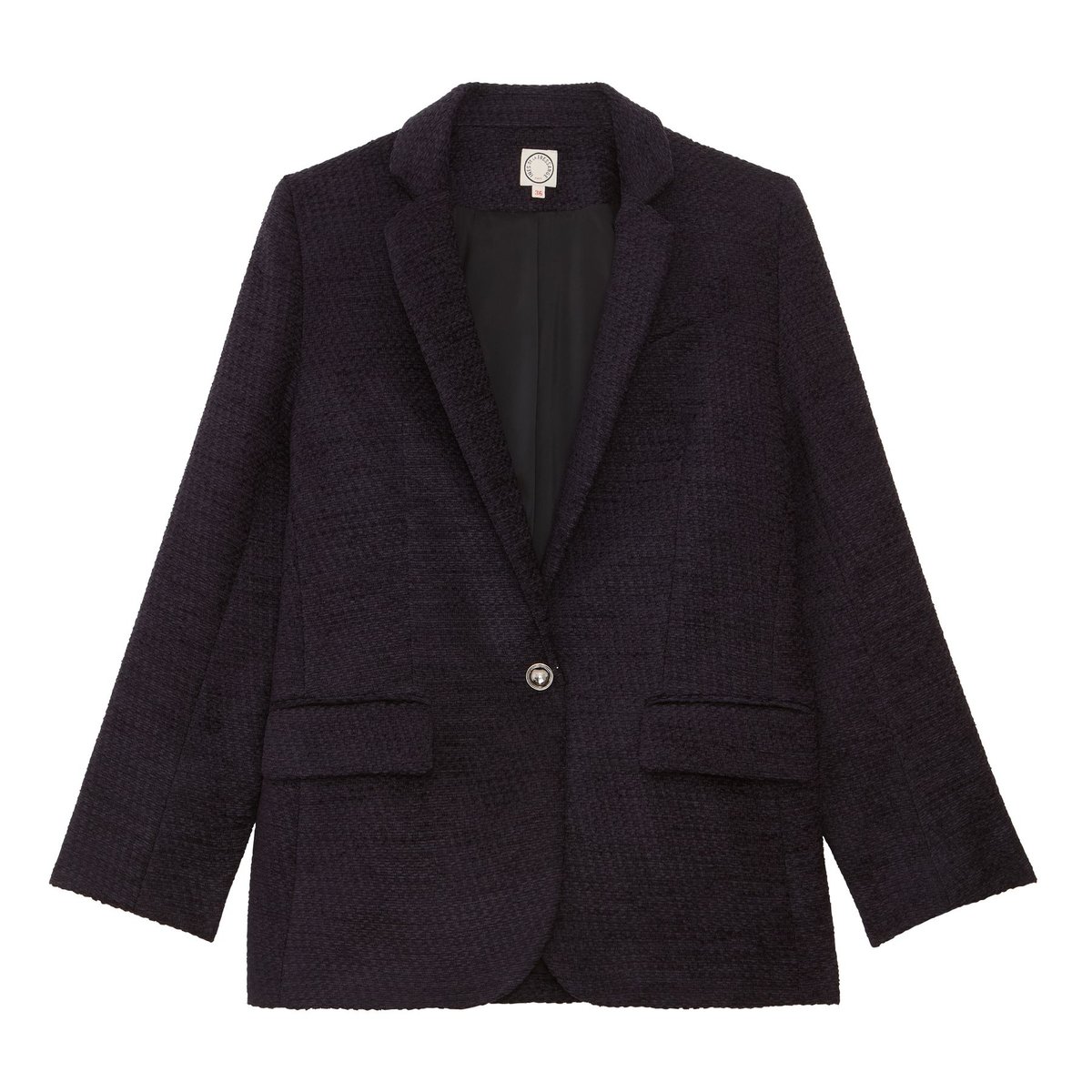 Veste Bruna coupe droite bleu, INES DE LA FRESSANGE PARIS