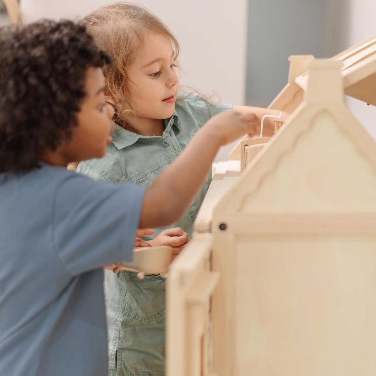 Grande maison de poupées Victorienne beige, PLAN TOYS