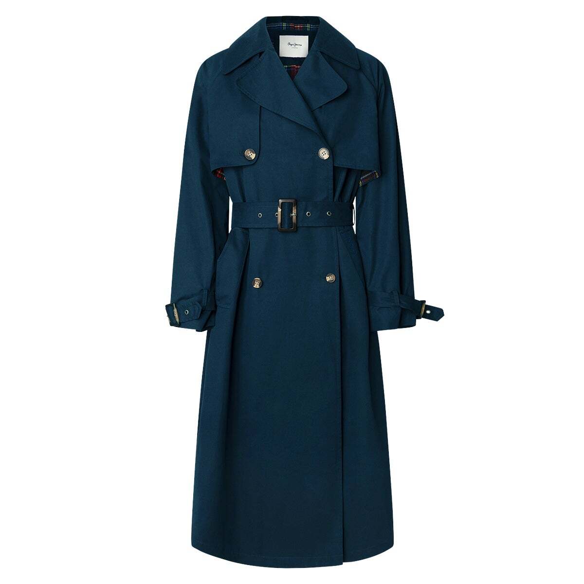 Trench-Coat Long Imperméable bleu dulwich, PEPE JEANS