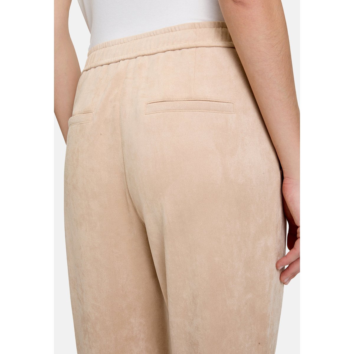 Pantalon à enfiler à nervures gris, BETTY & CO