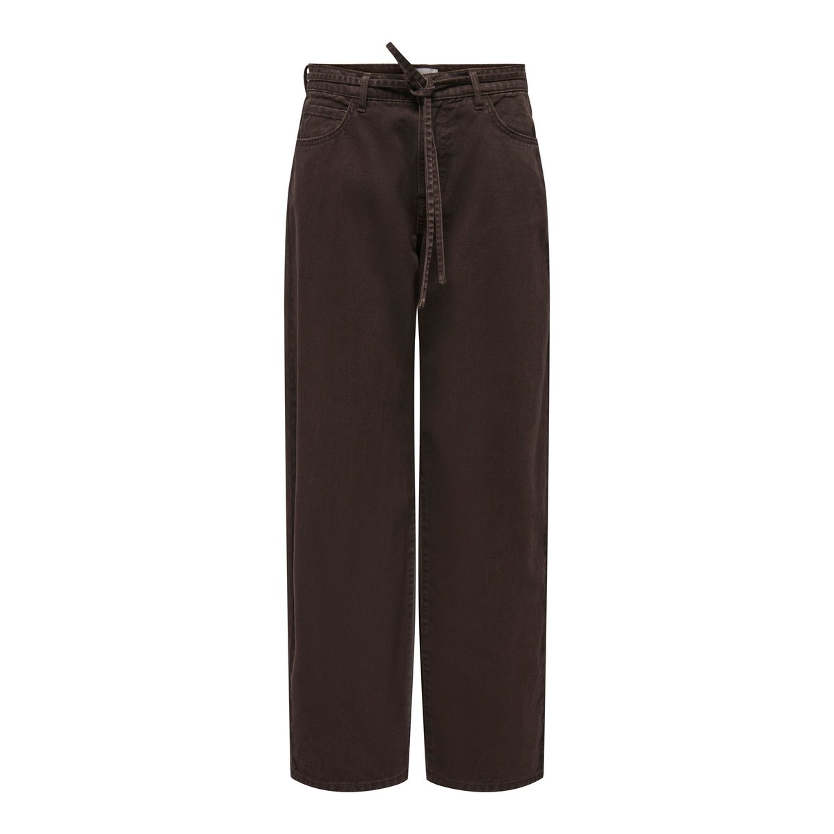Jean À Jambe Large marron - dark brown denim, ONLY