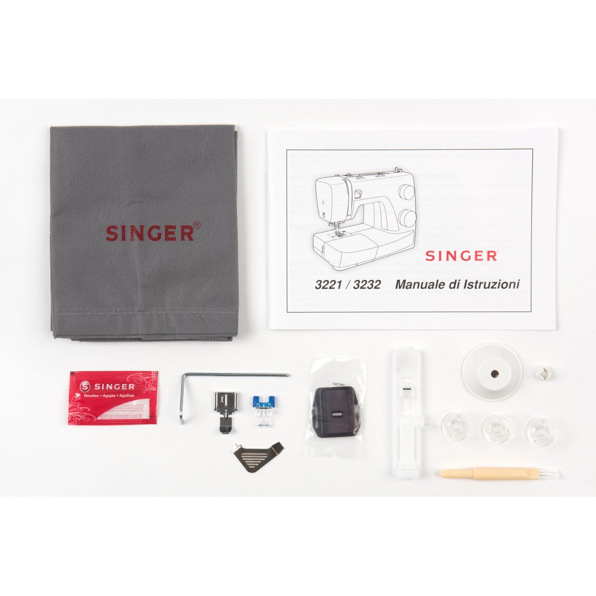 Machine À Coudre Simple 3221 blanc, SINGER