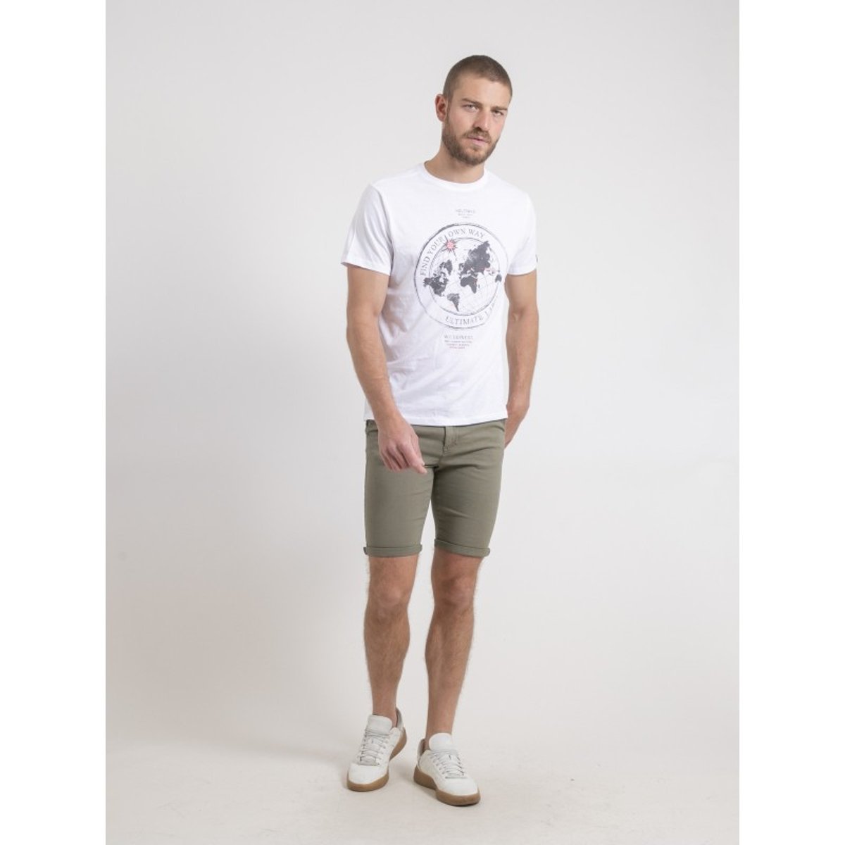 T-shirt Col Rond Pur Coton Noulame blanc, RITCHIE