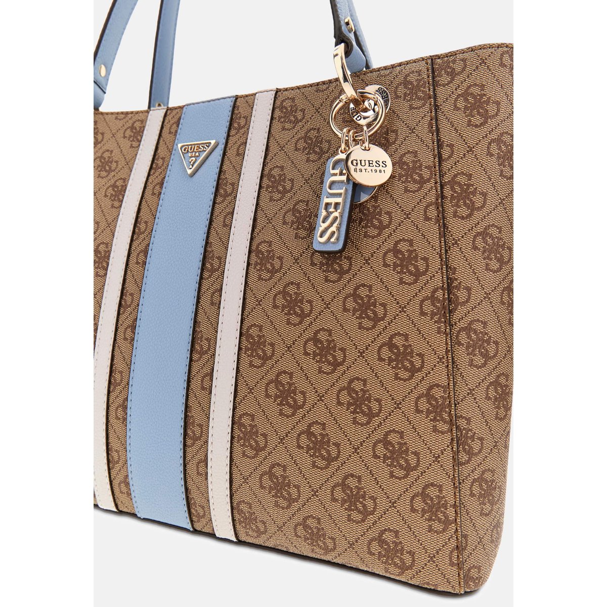 Sac Tote Noelle marron multi, GUESS