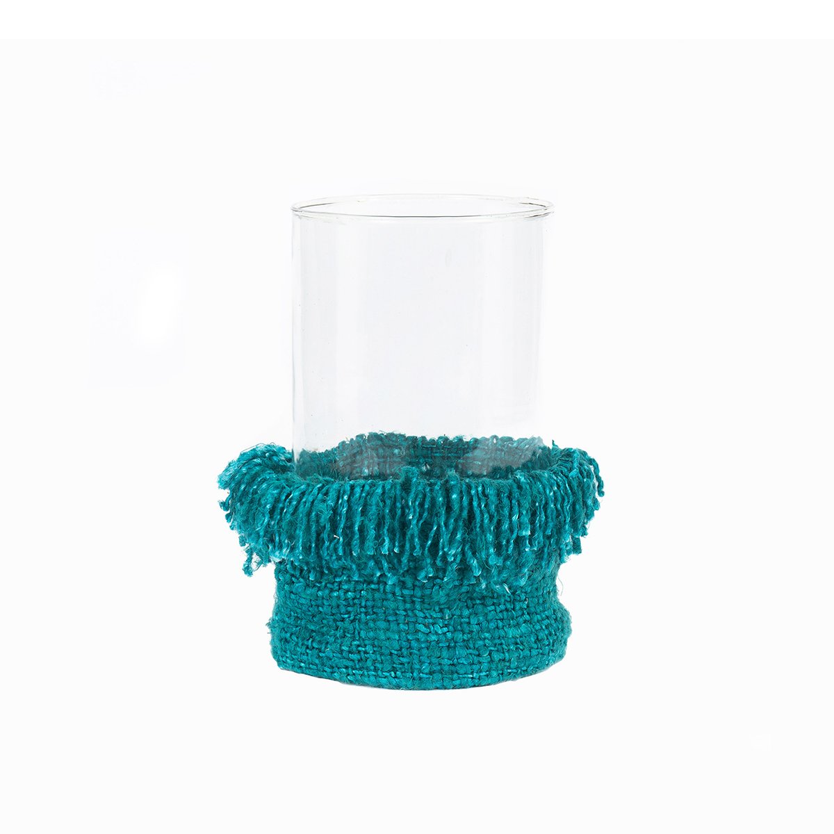 Bougeoir en coton OH MY GEE aqua, BAZAR BIZAR