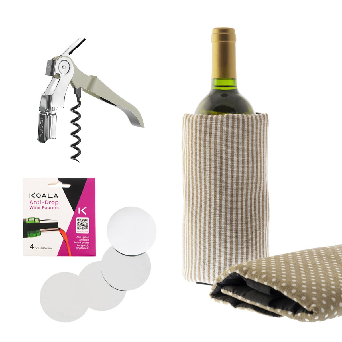 Set initiation 3 pièces pour la dégustation des vins - APÉRIFUN couleur unique, KOALA