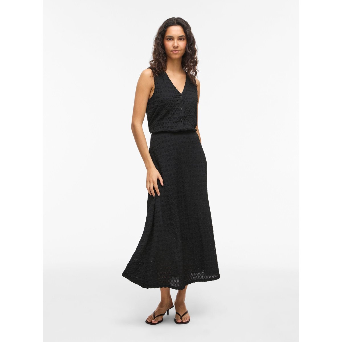 Jupe Mi-Longue noir - black beauty1, VILA