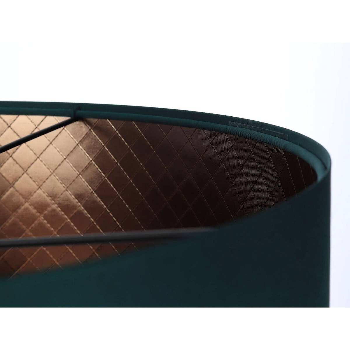 Suspension en tissu, GLAM vert bouteille et intérieur marron cuivré, BPS KONCEPT