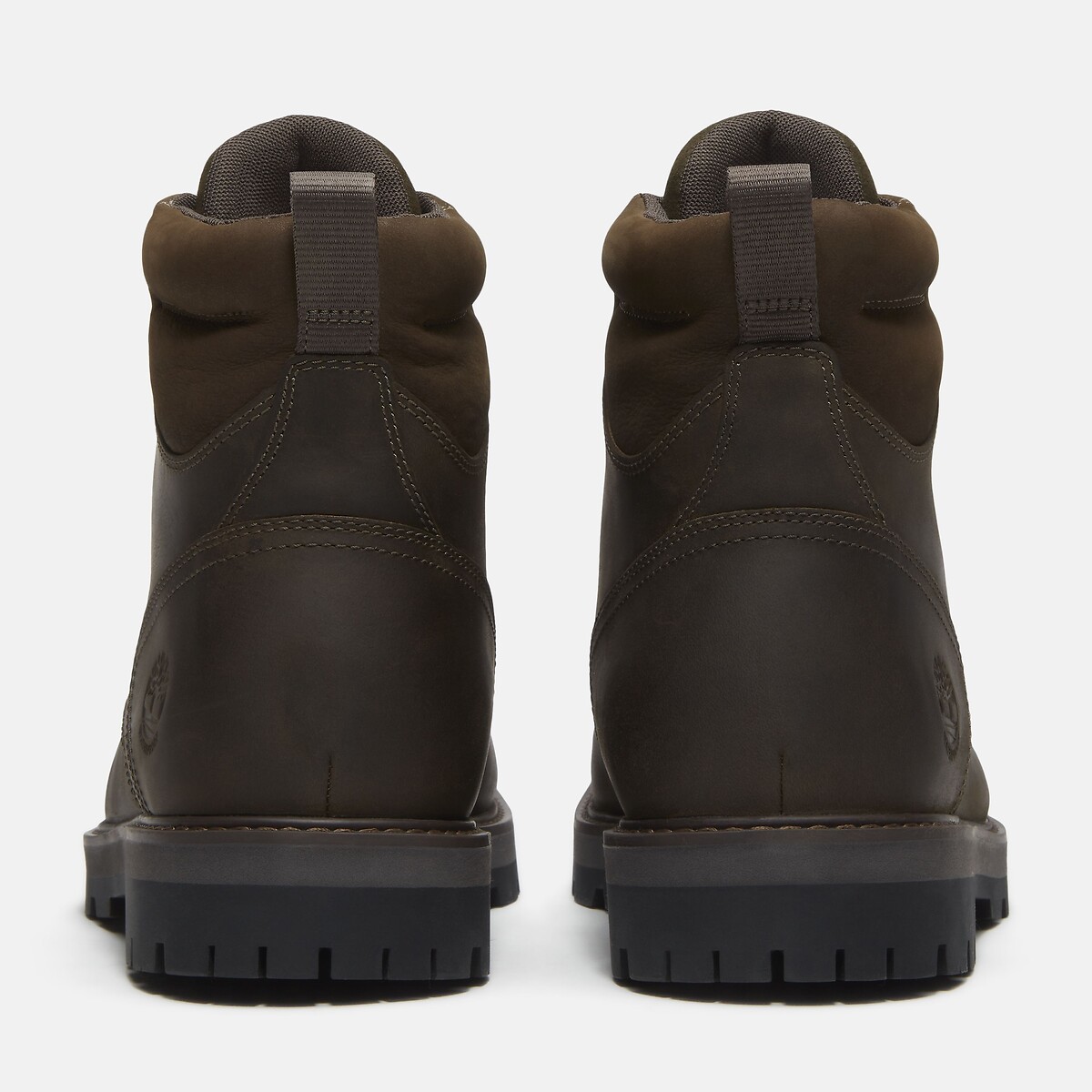 Bottines à lacets en cuir BRITTON ROAD MID LACE kaki foncé, TIMBERLAND