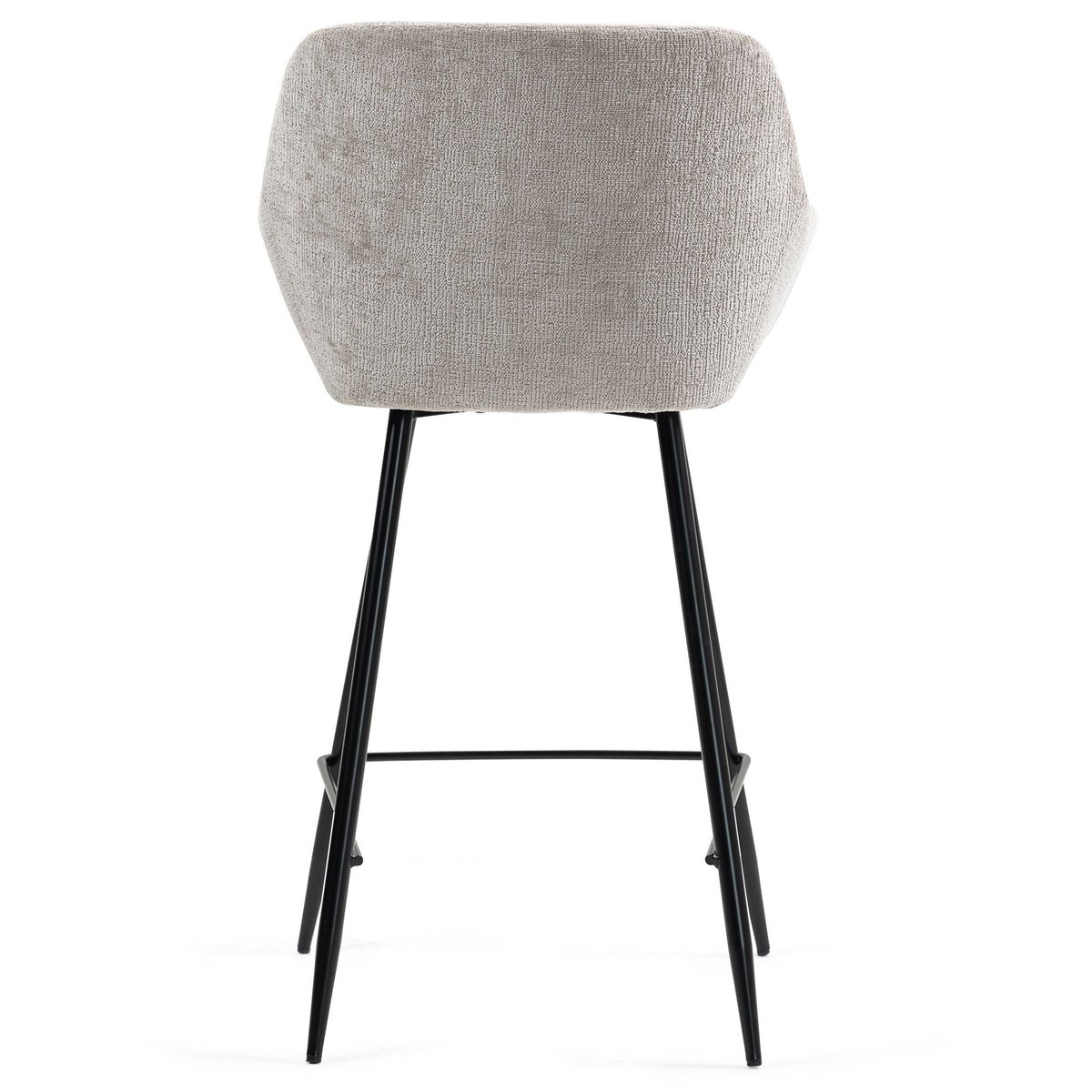 Chaise snack tissu chenille taupe, ZAGO