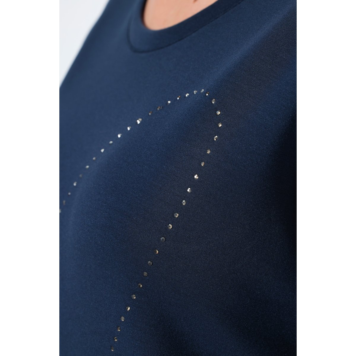 Sweat-shirt en modal mélangé marine, ULLA POPKEN