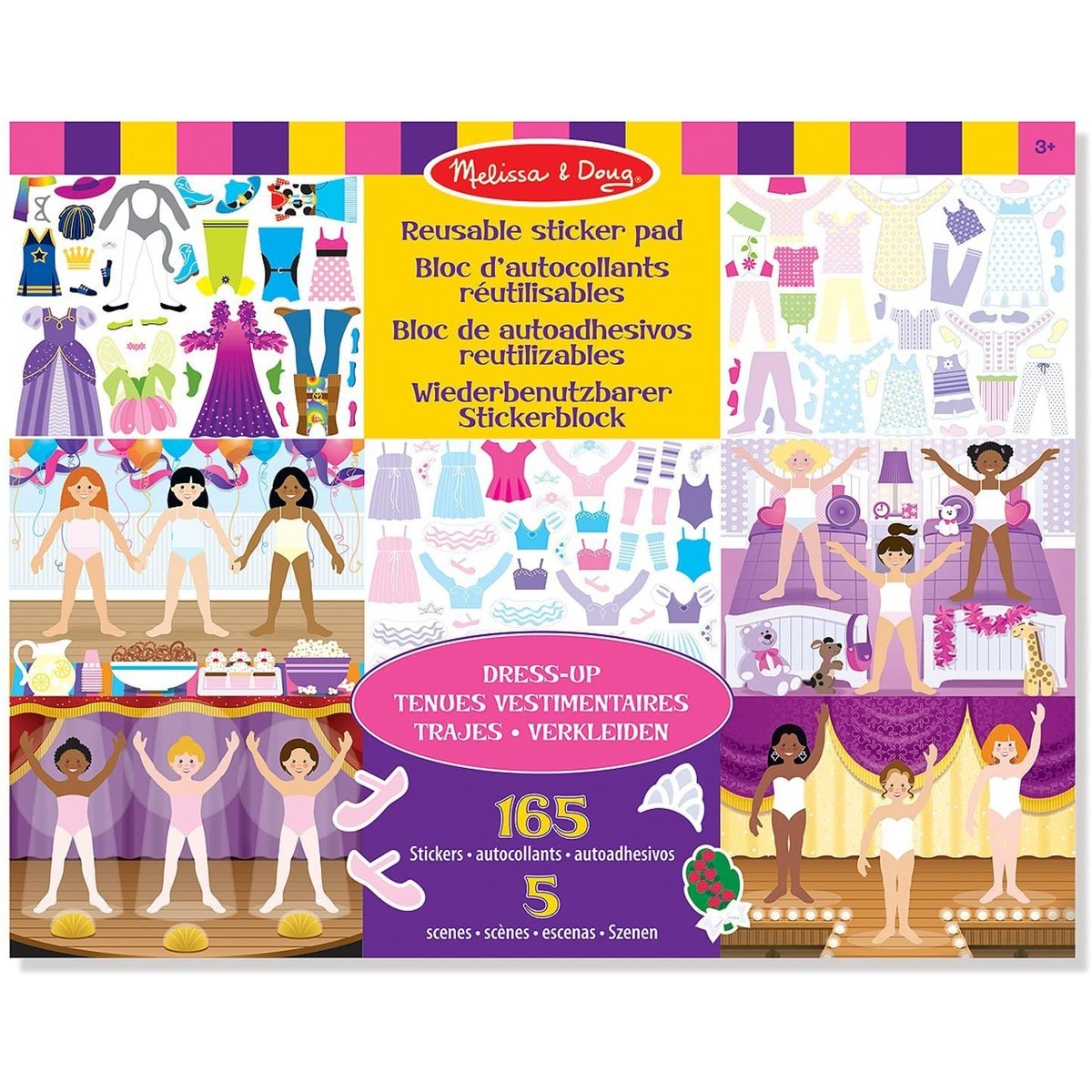 Autocollants réutilisable s'habiller rose, MELISSA & DOUG