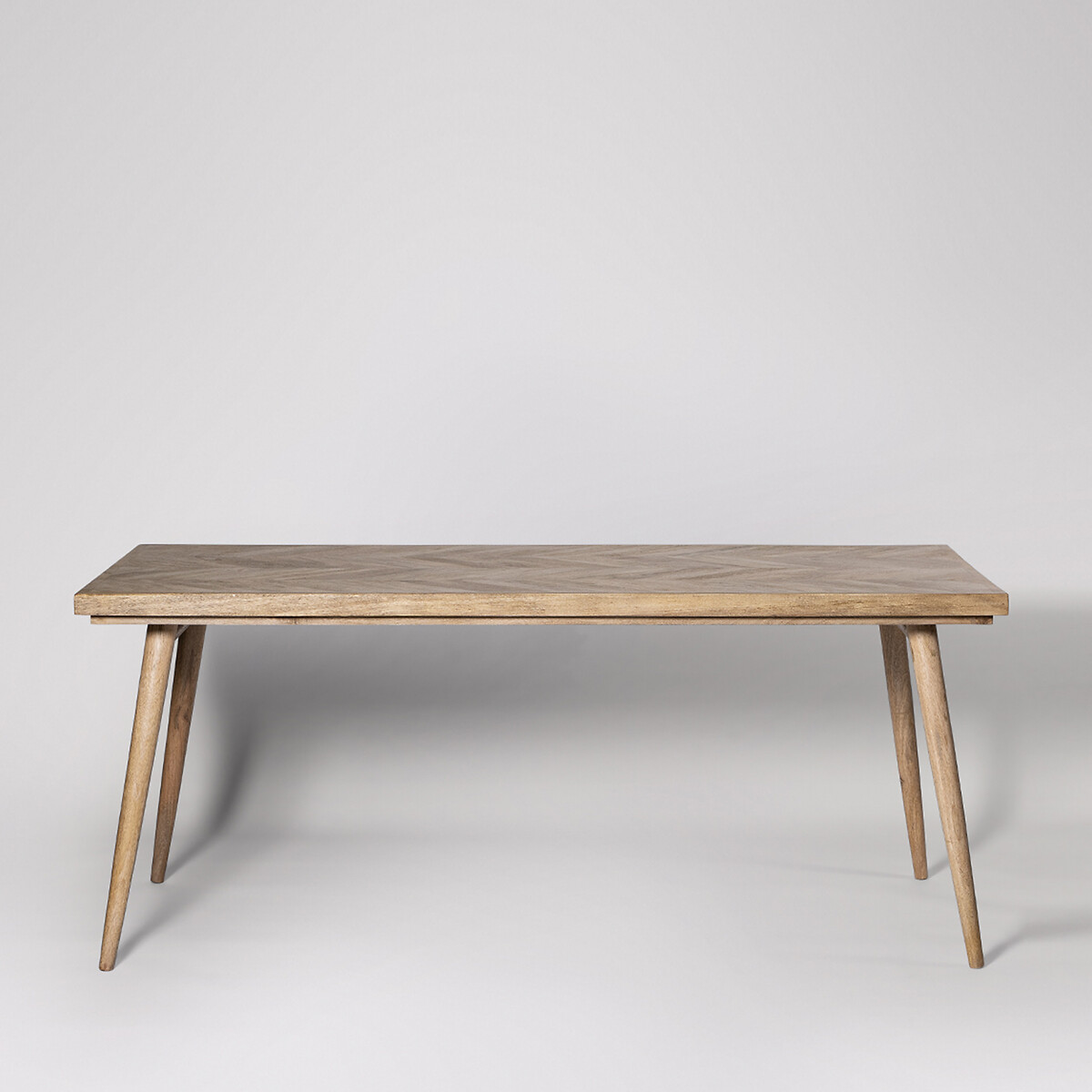 Metz Mango Wood 8 Seater Dining Table light wood, SWOON