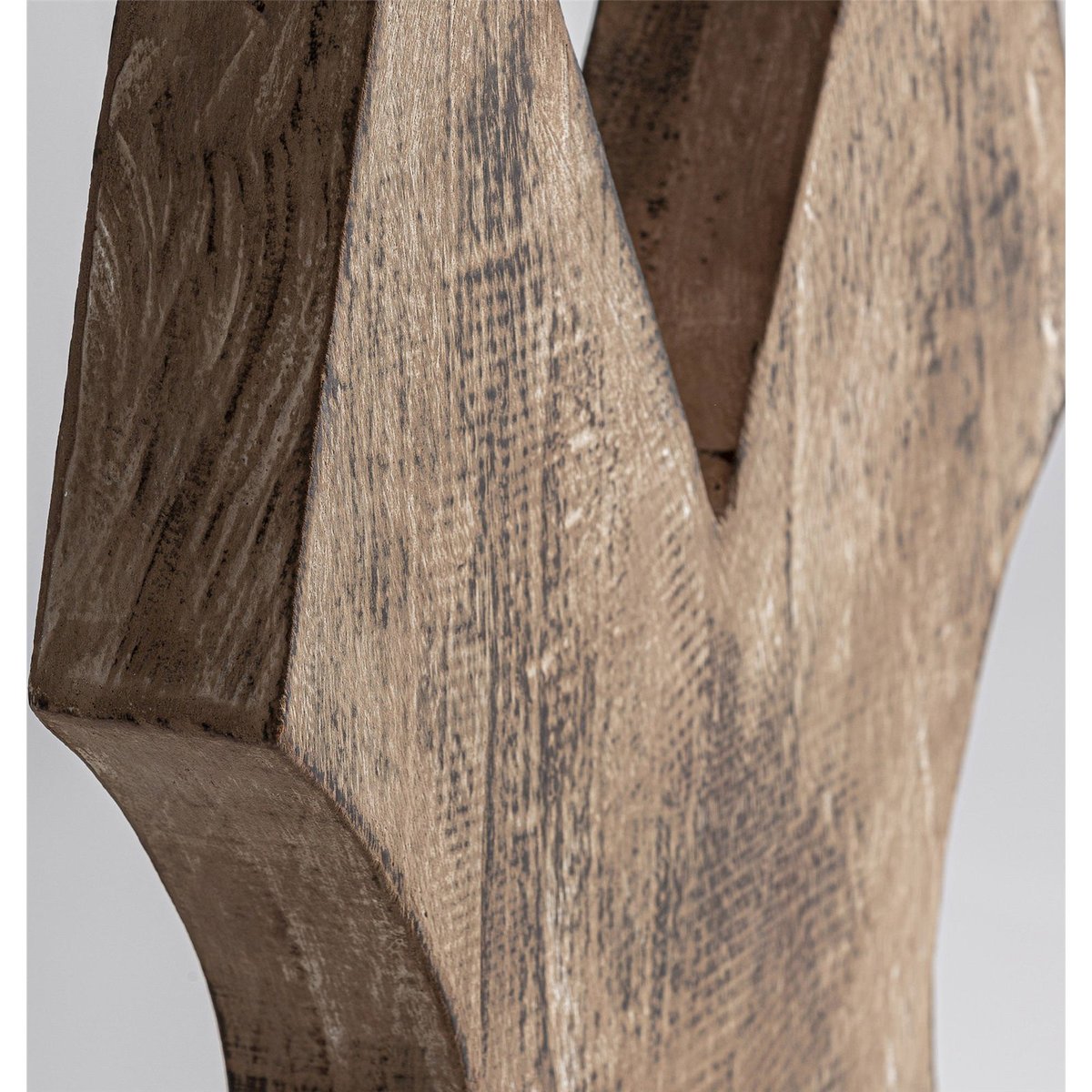 Sculpture ethnique en bois de suar marron vieilli, RECOLLECTION