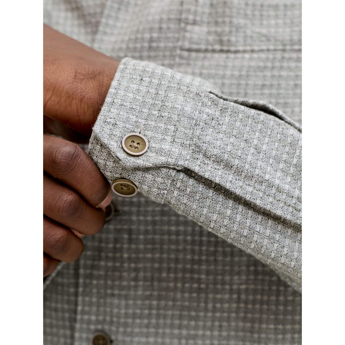 Chemise grise - smokey olive, JACK & JONES