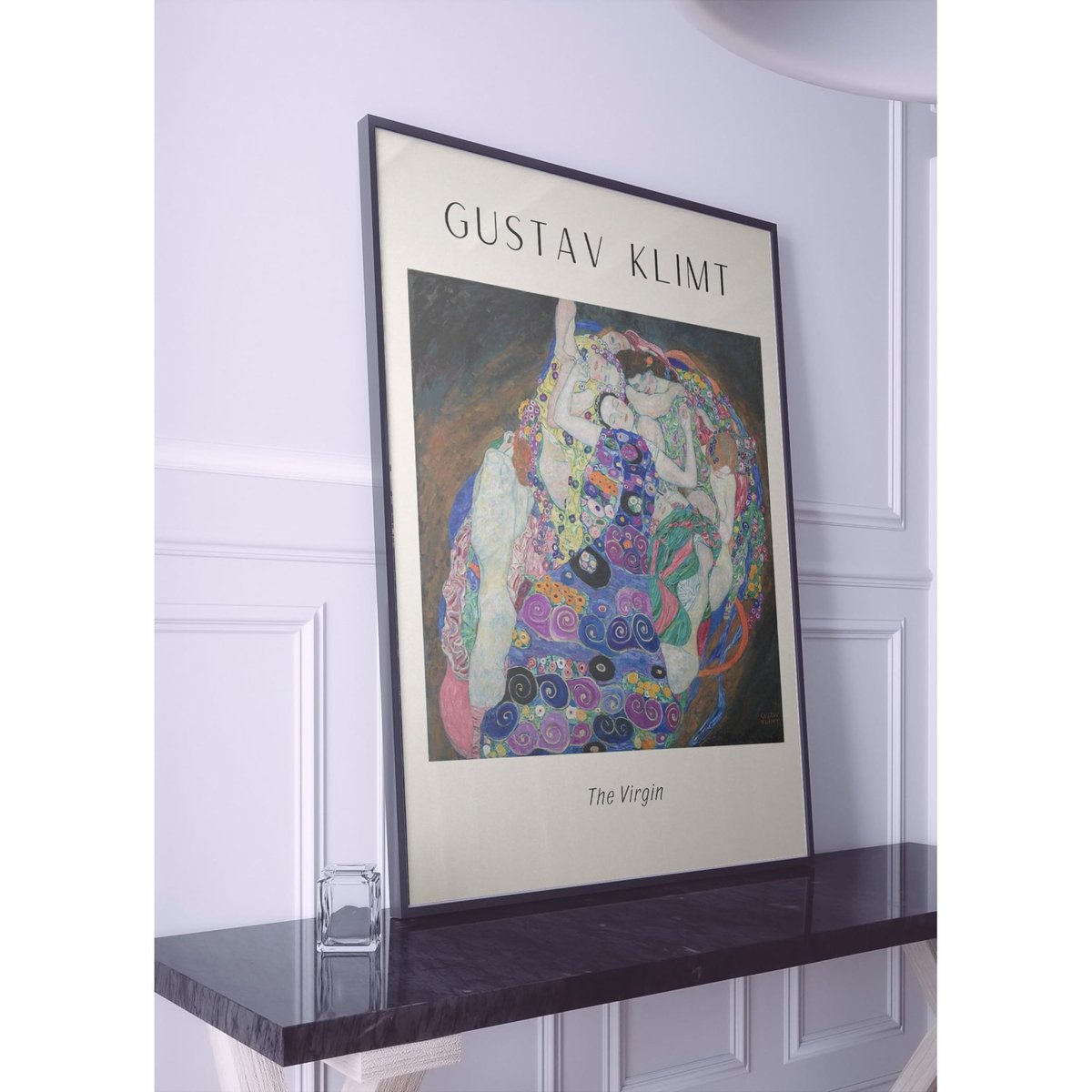 Affiche Gustav Klimt « The Virgin » blanc, L'AFFICHERIE