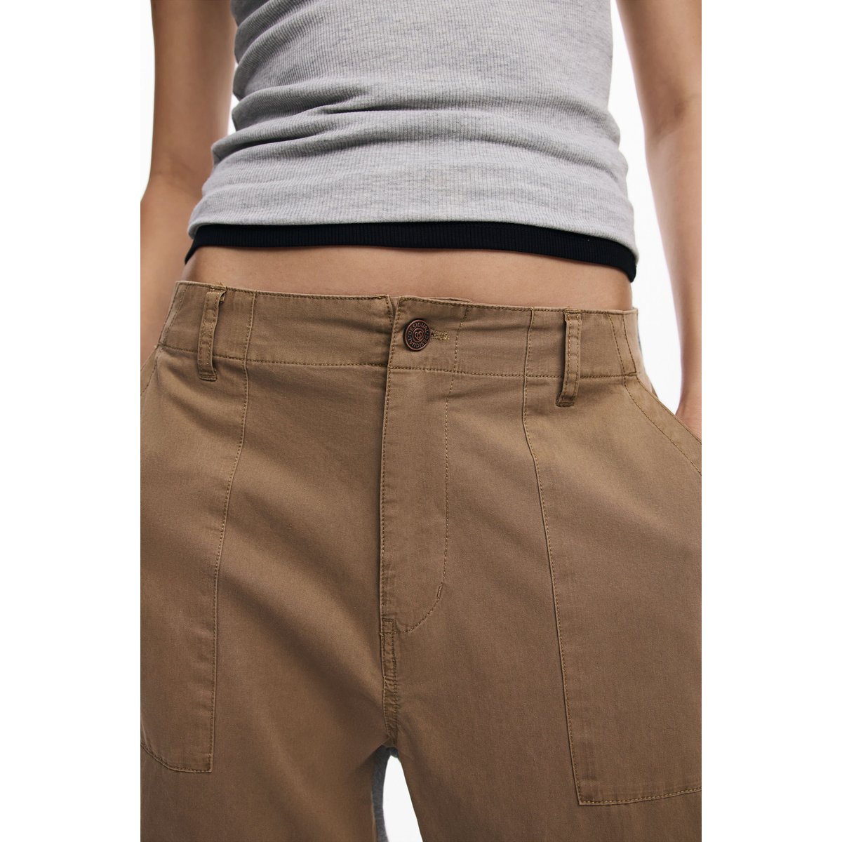 Pantalon hybride jogger marron, DESIGUAL