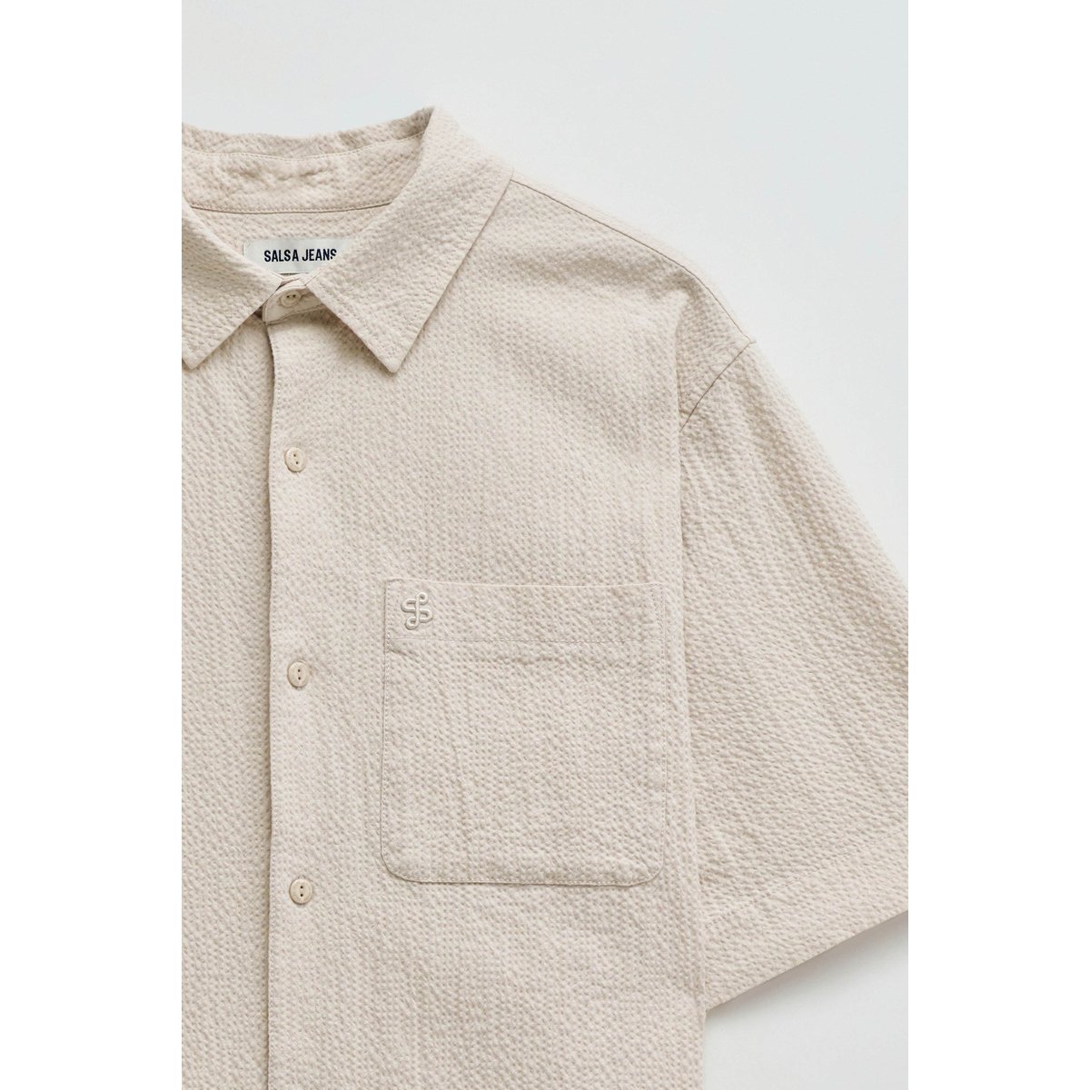 CHEMISE TEXTURÉE beige, SALSA JEANS