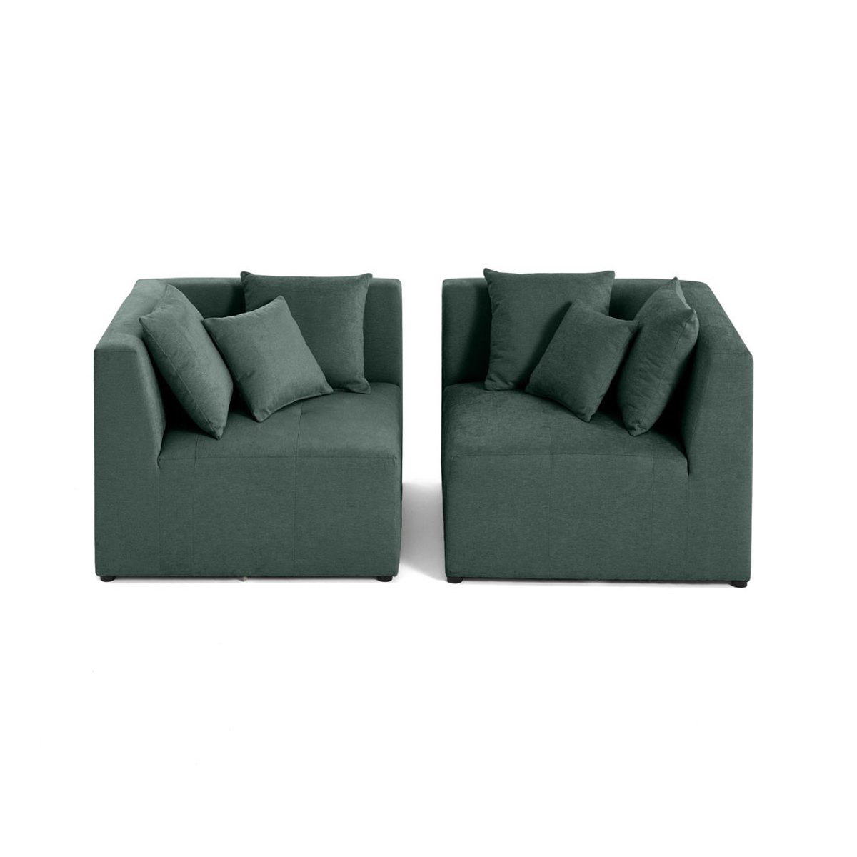 Canapé Modulable 2 places - AMALFI vert, BEST MOBILIER