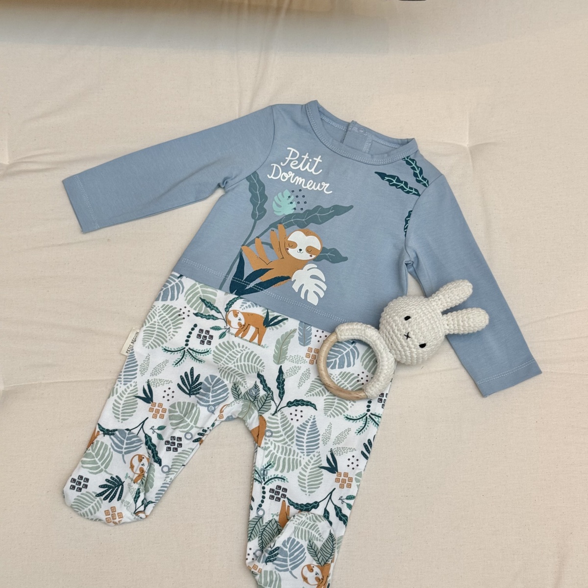 Pyjama bébé Baroudeur bleu, PETIT BEGUIN