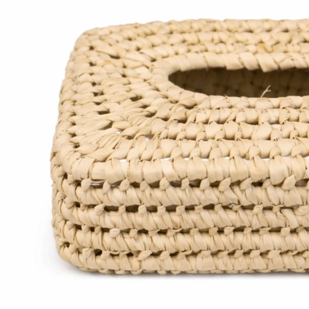 Boite à mouchoir feuilles de palmier ajourées - LOJI naturel, HOME MAISON