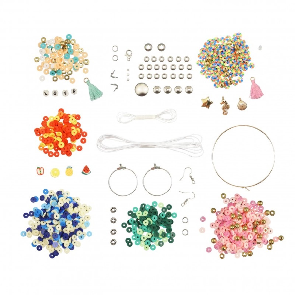 Kit Créatif - Bijoux Heishi rose, BUKI FRANCE